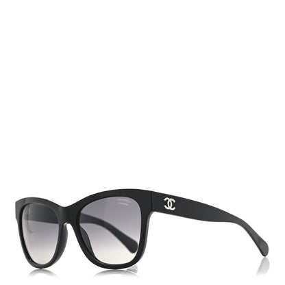Chanel Acetate Polarized Square CC Sunglasses 5380 Black 1 of 7