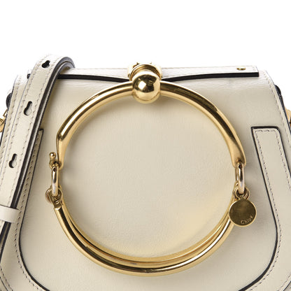 Chloe Calfskin Suede Small Nile Bracelet Bag Off White 12 of 12