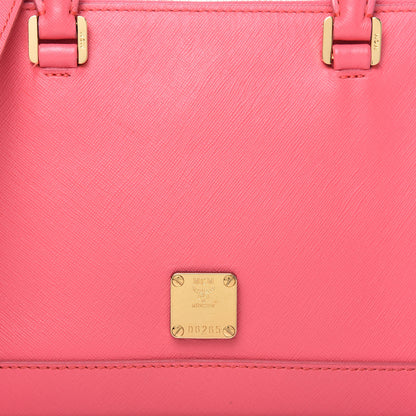 MCM Saffiano Nuovo Tote Pink 10 of 13