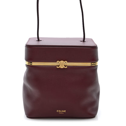Celine Supple Calfskin Cube Frame Bag Syrah 8 of 10