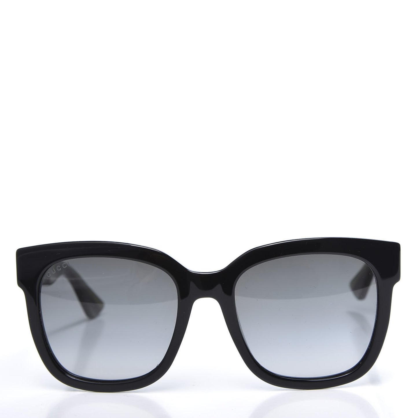 Acetate Square Frame Web Glitter Sunglasses GG0034S Black Green