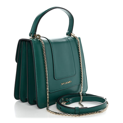 Bulgari Calfskin Serpenti Forever Top Handle Emerald Green 4 of 10