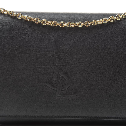 Saint Laurent Calfskin Monogram Belle de Jour Chain Clutch Black 8 of 11