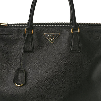 Prada Saffiano Lux Large Galleria Double Zip Tote Black 7 of 9