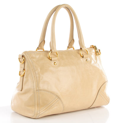 Prada Vitello Shine Shopping Satchel Quarzo 3 of 8