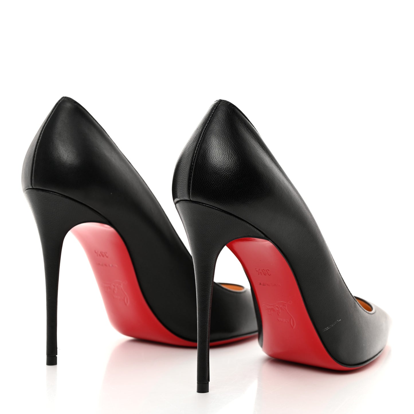 Shiny Nappa Kate 100 Pumps 38.5 Black