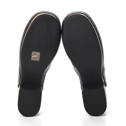 Chanel Calfskin CC Turn Lock Clog 39 Black 6 of 9