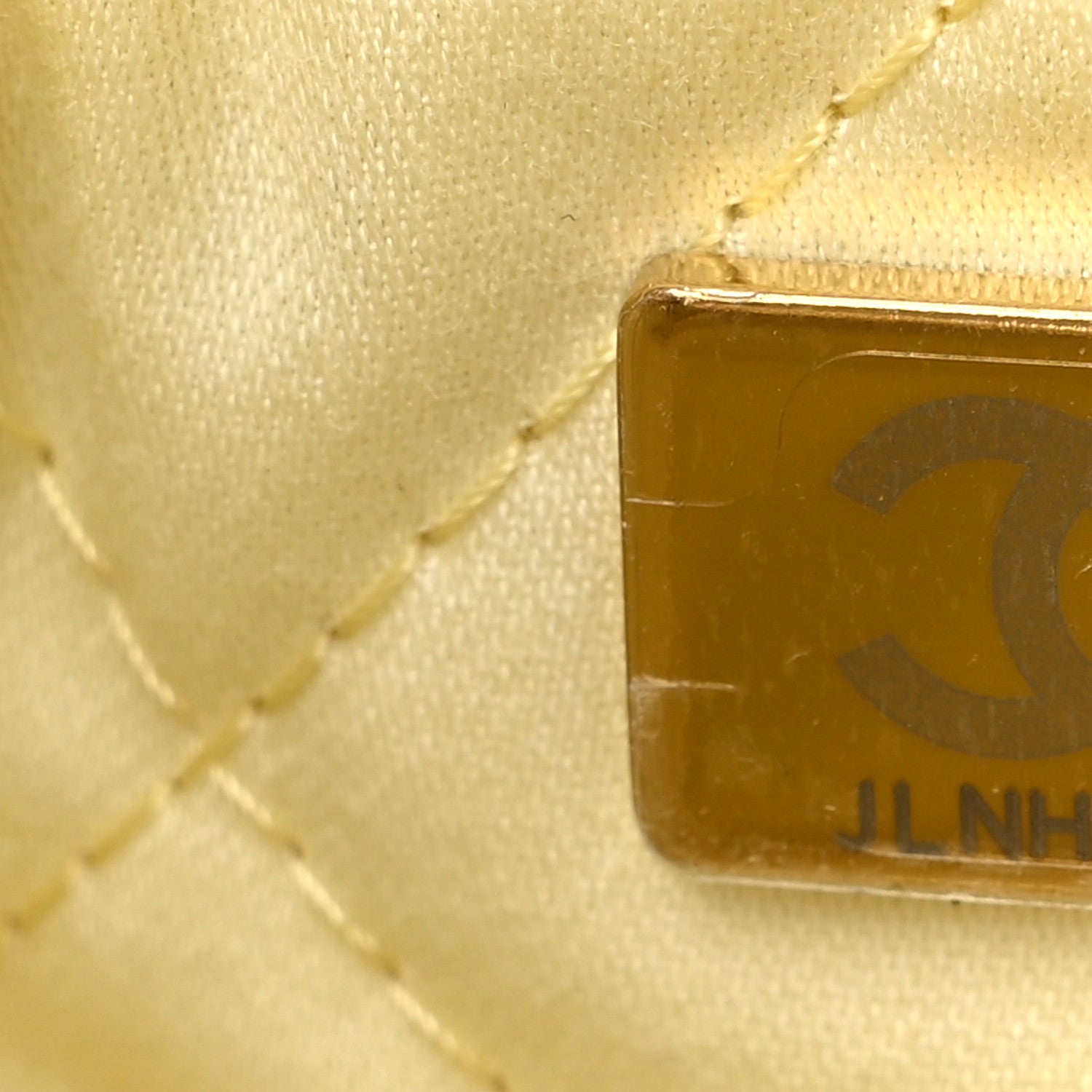 Chanel Shiny Calfskin Quilted Mini Chanel 22 Light Yellow 7 of 10