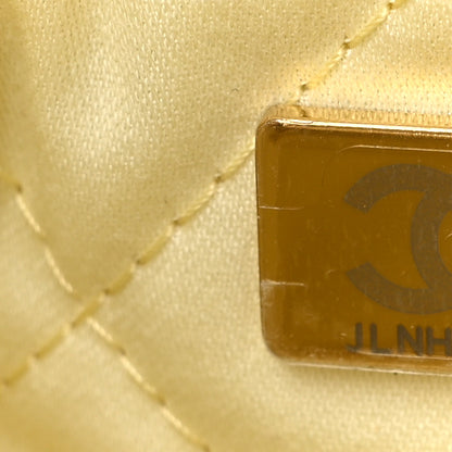Chanel Shiny Calfskin Quilted Mini Chanel 22 Light Yellow 7 of 10