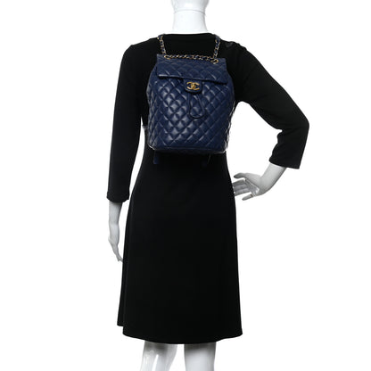 Chanel Calfskin Quilted Small Urban Spirit Backpack Navy 2 of 10