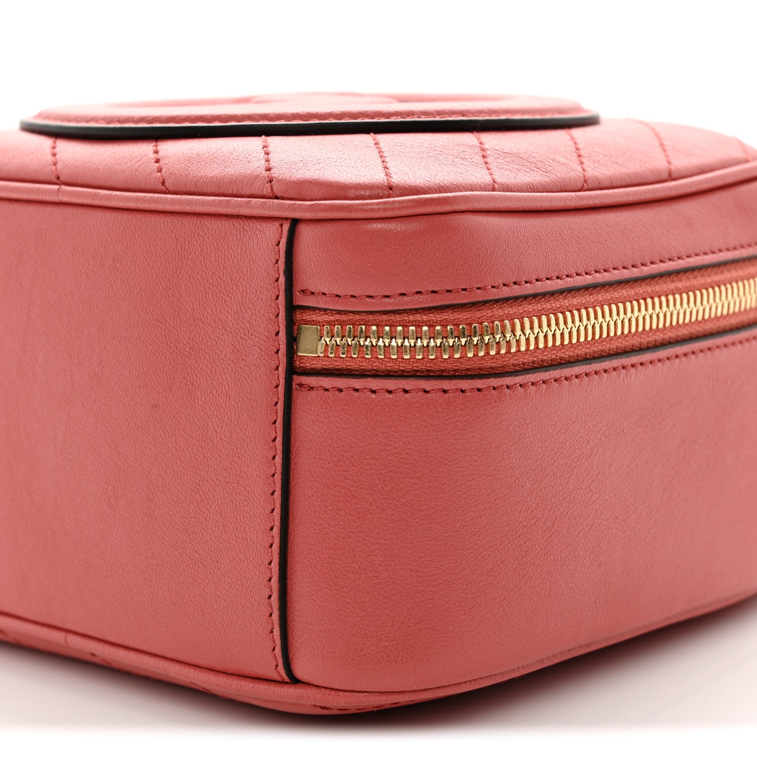 Gucci Sakai Be Green Calfskin Diagonal Stitched Blondie Top Handle