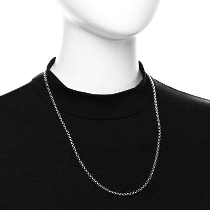 David Yurman Sterling Silver 3.6mm Box Chain Necklace 22" 2 of 5
