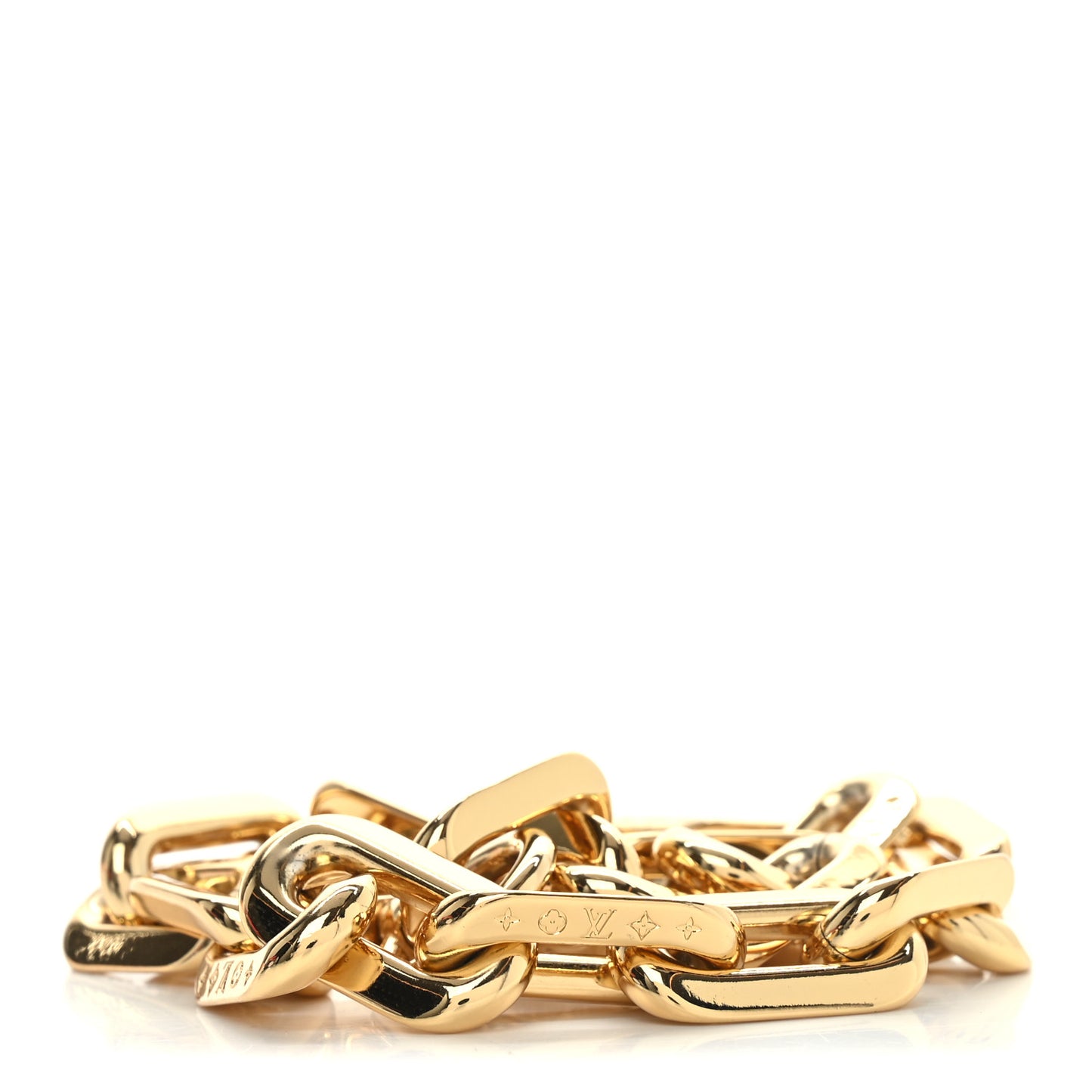 Metal Coussin Chain Strap Gold