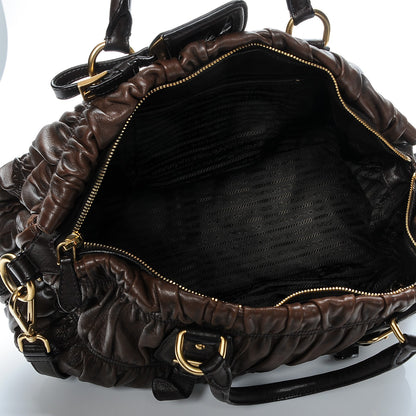 Prada Nappa Gaufre Shopping Satchel Noce 5 of 10