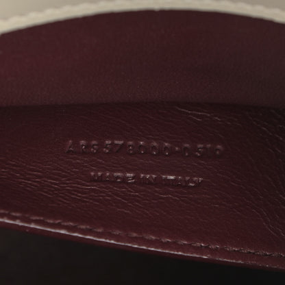 Saint Laurent Smooth Calfskin Medium Classic Monogram Cassandra Top Handle Crema Soft Rouge Legion 8 of 12