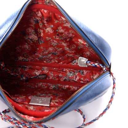 Gucci Laminated Nappa Trapuntata Small Zumi Shoulder Bag Rosso Marine Argento 5 of 10