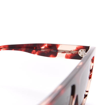 Celine Acetate Aviator Sunglasses CL 40001F Red Havana 4 of 5