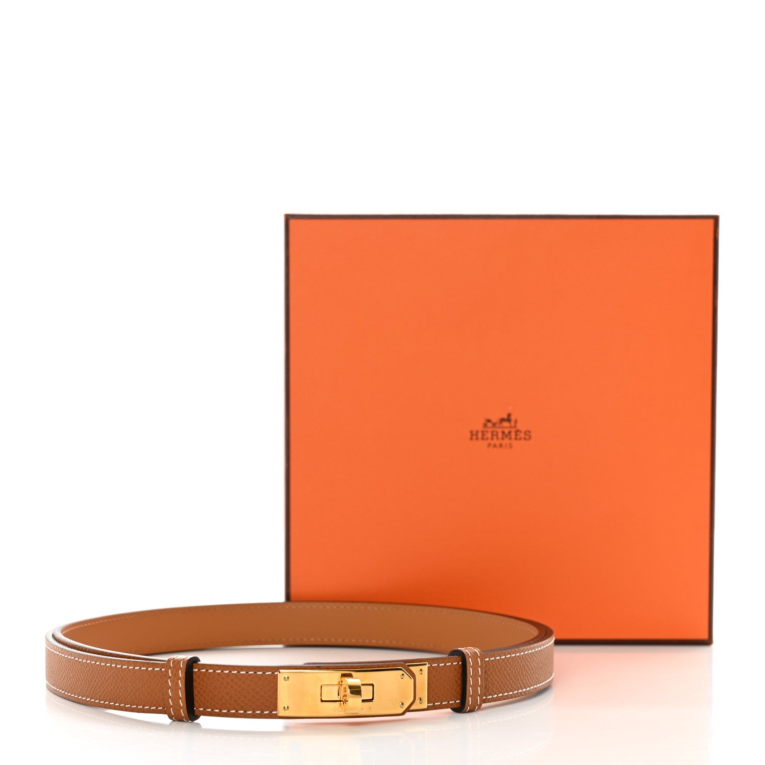 Hermes Epsom Kelly Belt Gold 4 of 4