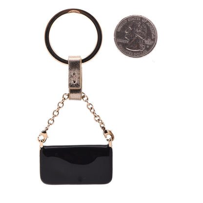 Fendi Metal Baguette Key Ring Black 2 of 3