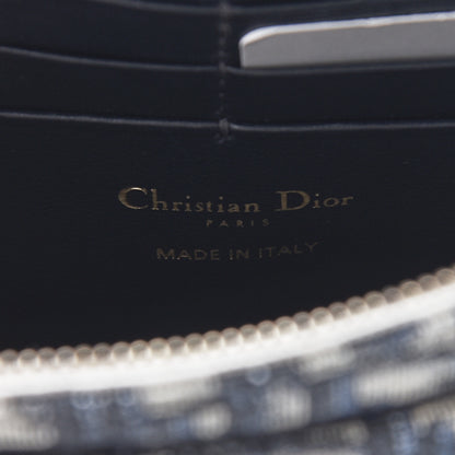 Christian Dior Oblique Saddle Chain Pouch Blue 6 of 9
