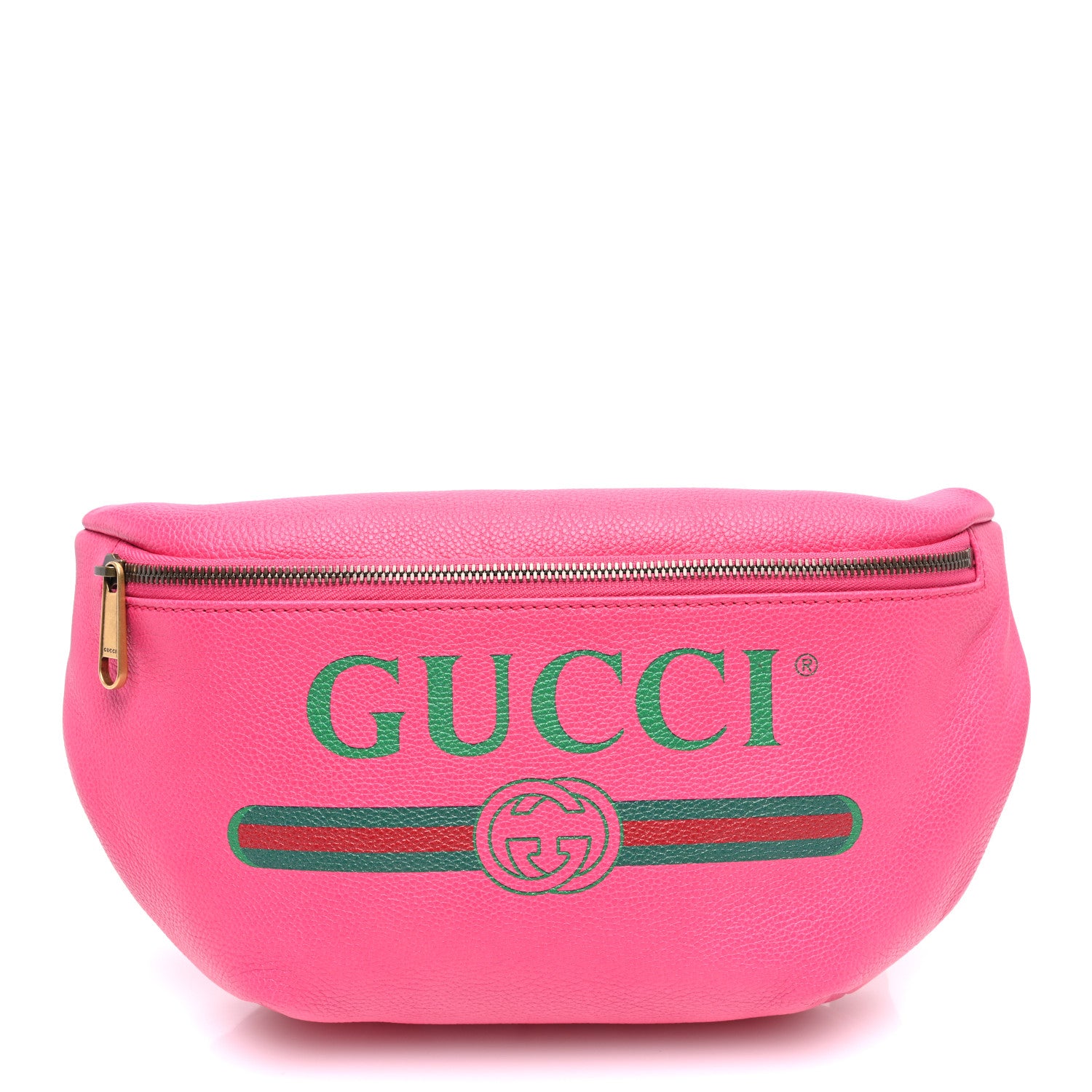 Gucci Grained Calfskin Logo Belt Bag Pink 1 of 11