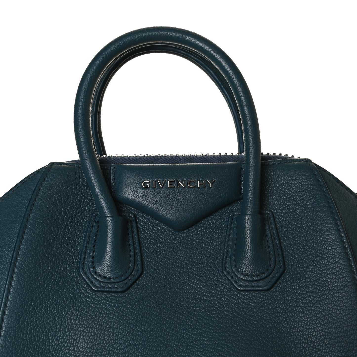 Sugar Goatskin Mini Antigona Oil Blue