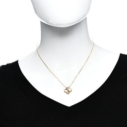 Van Cleef & Arpels 18K Yellow Gold Guilloche Vintage Alhambra Pendant Necklace 2 of 6