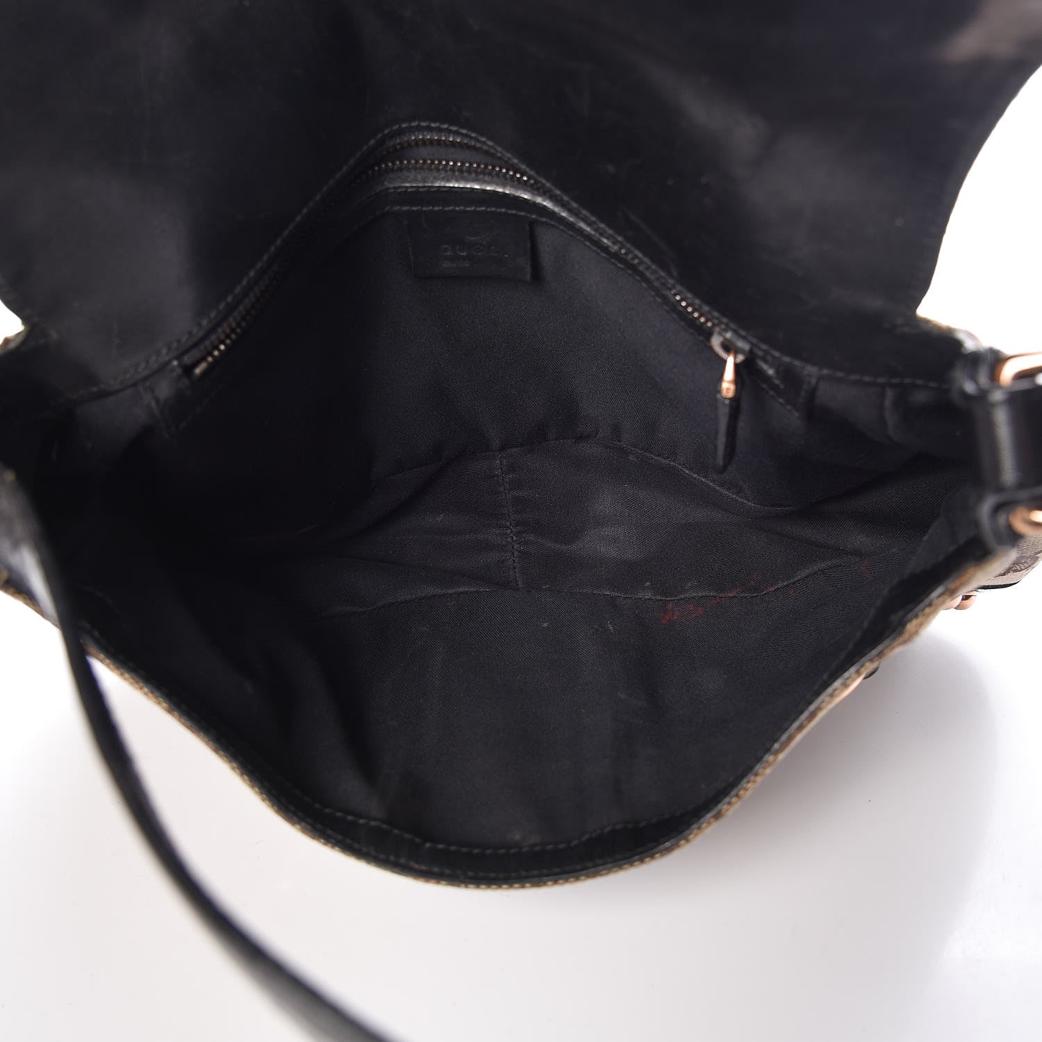 Gucci Monogram Horsebit Web Flap Bag Brown Purple 5 of 13