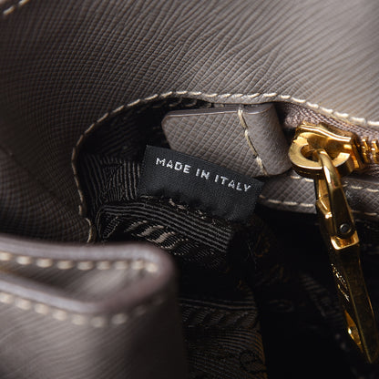 Prada Saffiano Lux Large Tote Argilla 8 of 12