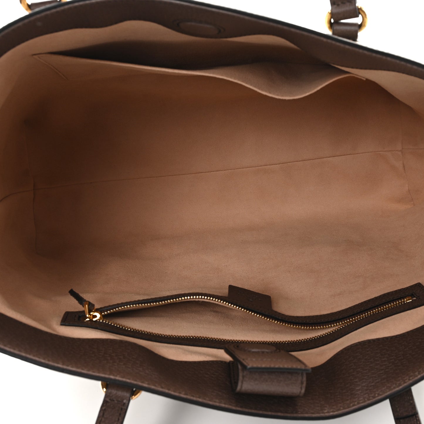 GG Supreme Monogram Medium Ophidia Shopping Tote Brown