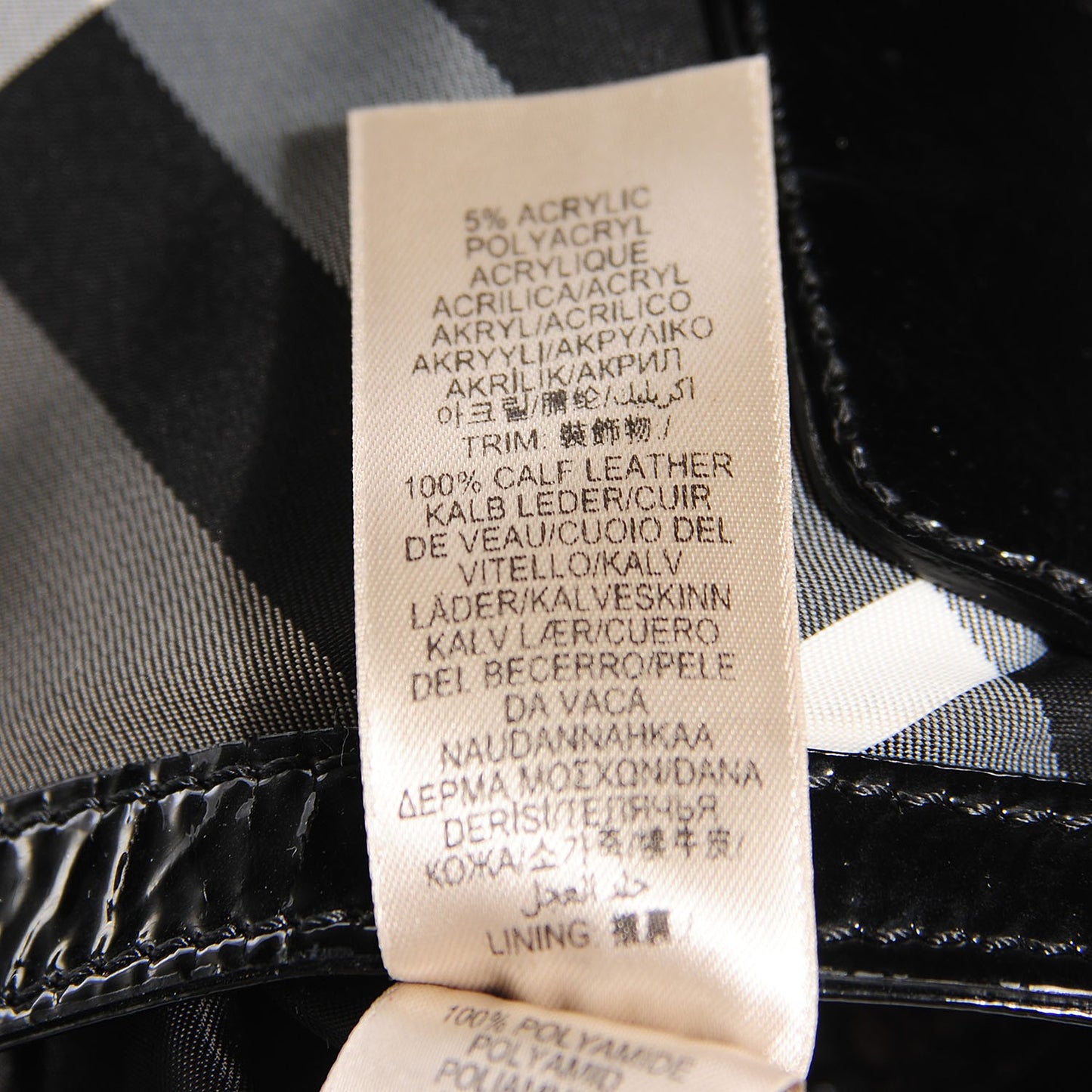 Nylon Beat Check Hobo Black