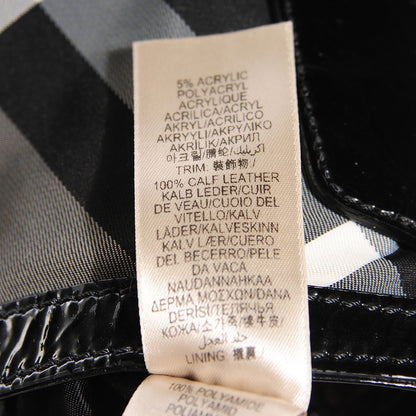 Burberry Nylon Beat Check Hobo Black 8 of 10