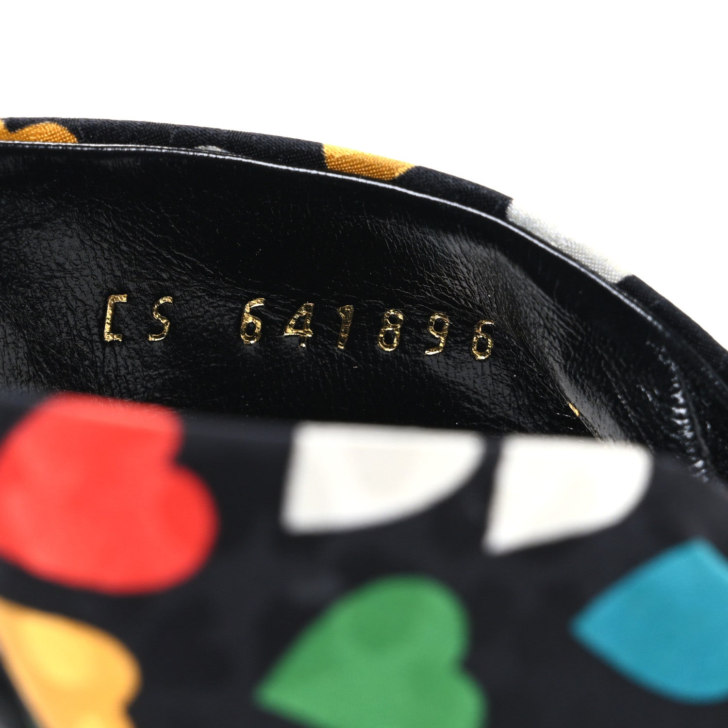 Saint Laurent Satin Heart Bianca 100mm Knotted Mule Sandals 37.5 Black Multicolor 10 of 12
