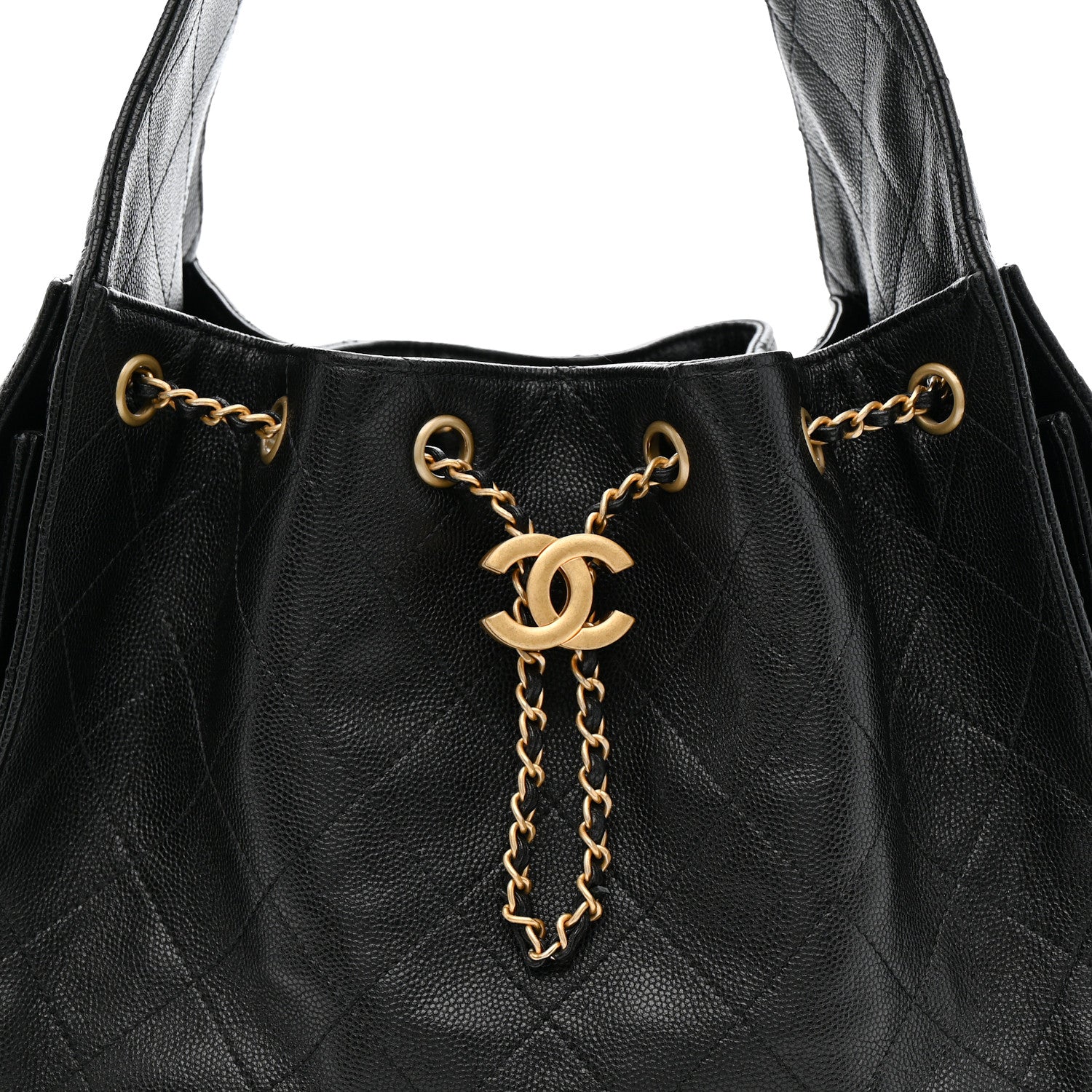 Chanel Caviar Quilted Small Chanel 25 Handbag Black 8 of 11