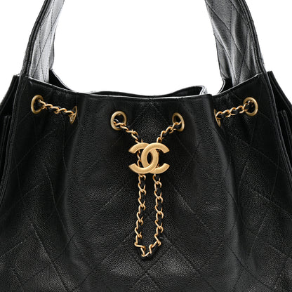 Chanel Caviar Quilted Small Chanel 25 Handbag Black 8 of 11