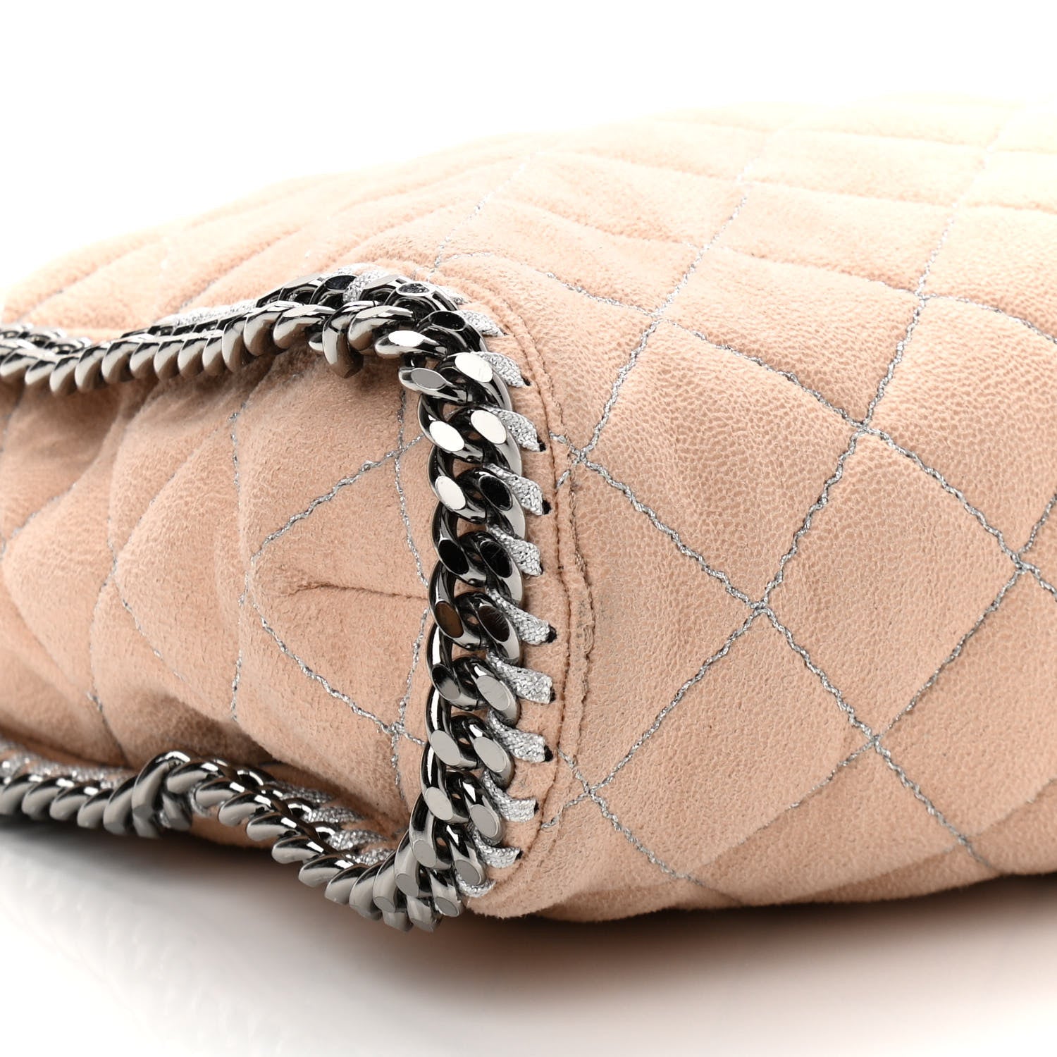 Stella McCartney Shaggy Deer Quilted Falabella Tote Powder 9 of 11