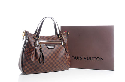 Louis Vuitton Damier Ebene Evora MM 5 of 9