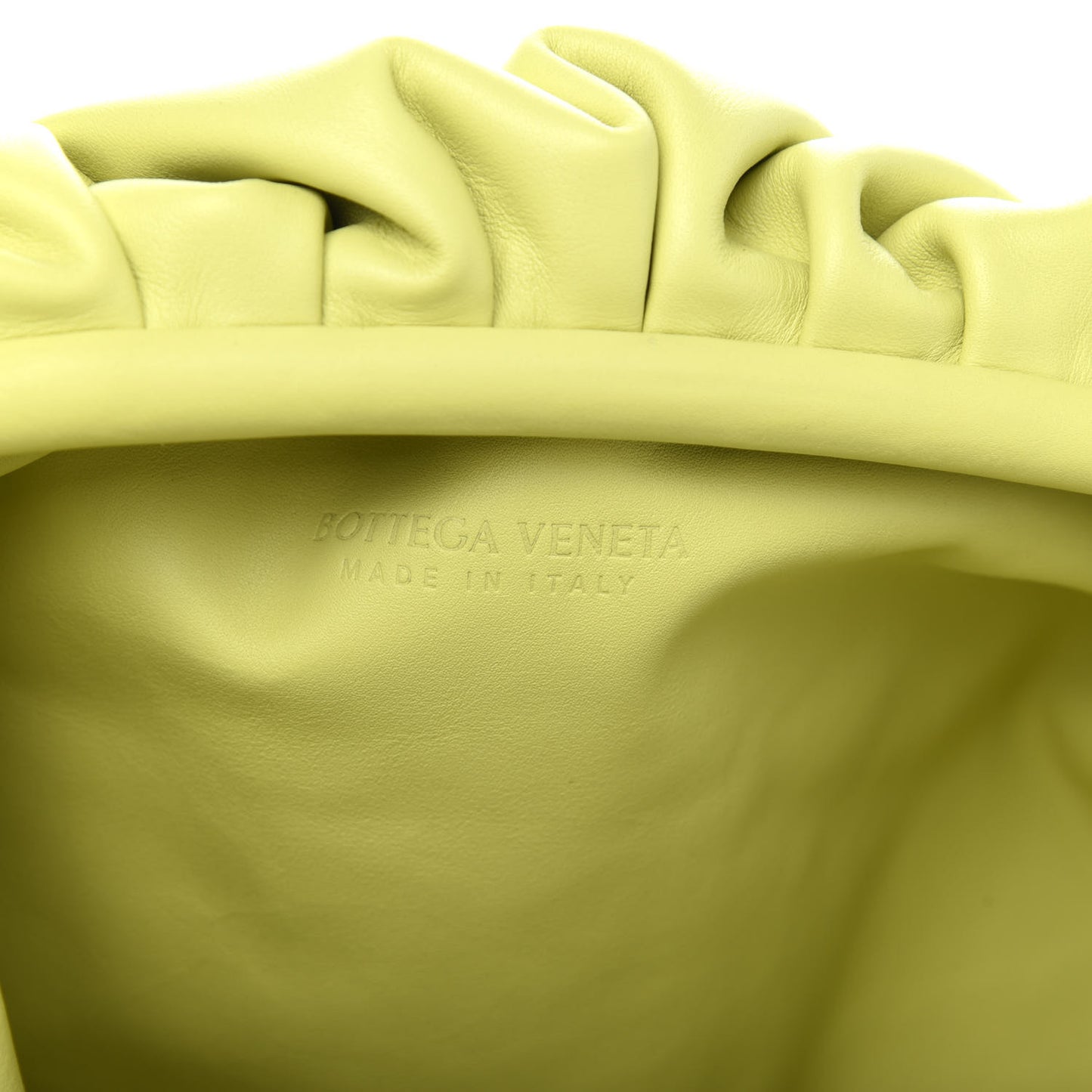 Smooth Butter Calf The Pouch Oversized Clutch Kiwi