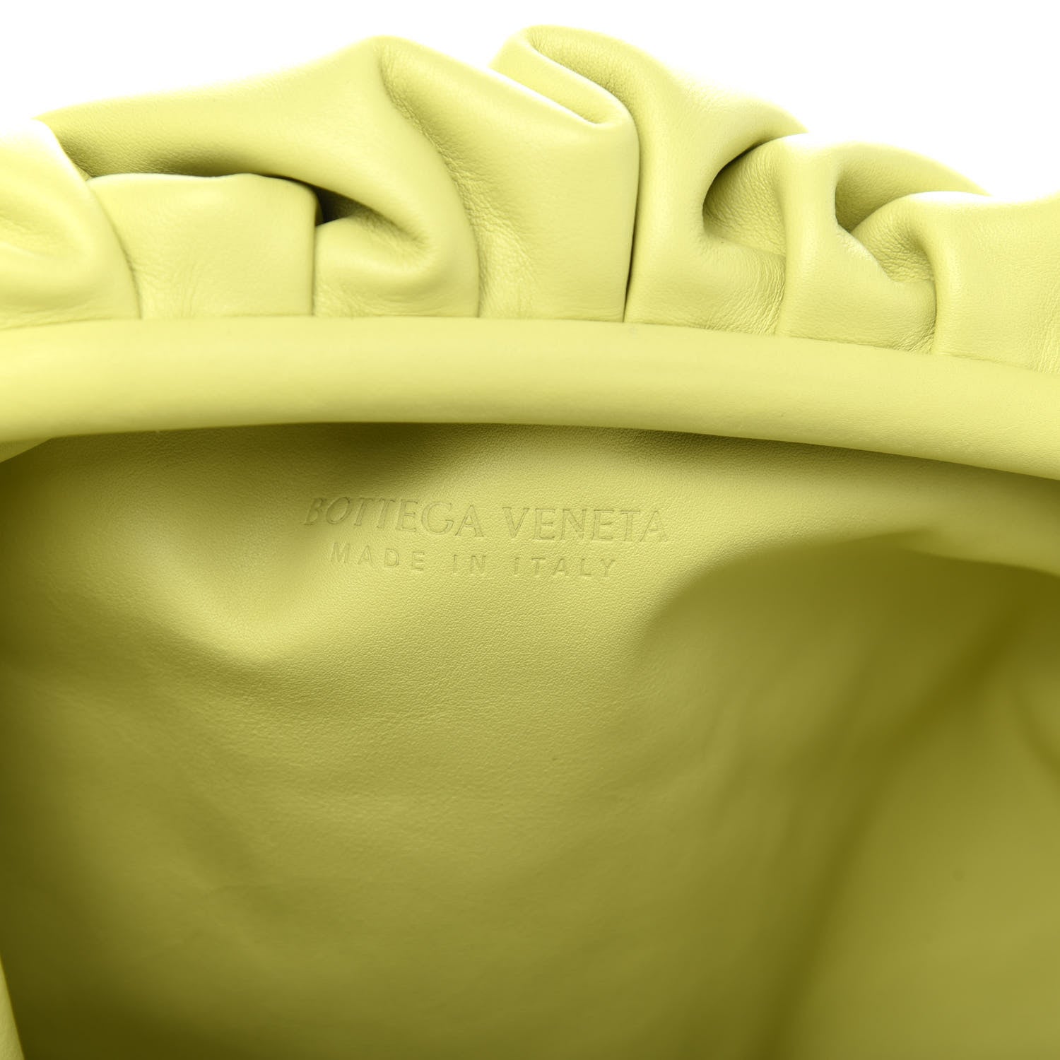 Bottega Veneta Smooth Butter Calf The Pouch Oversized Clutch Kiwi 6 of 10