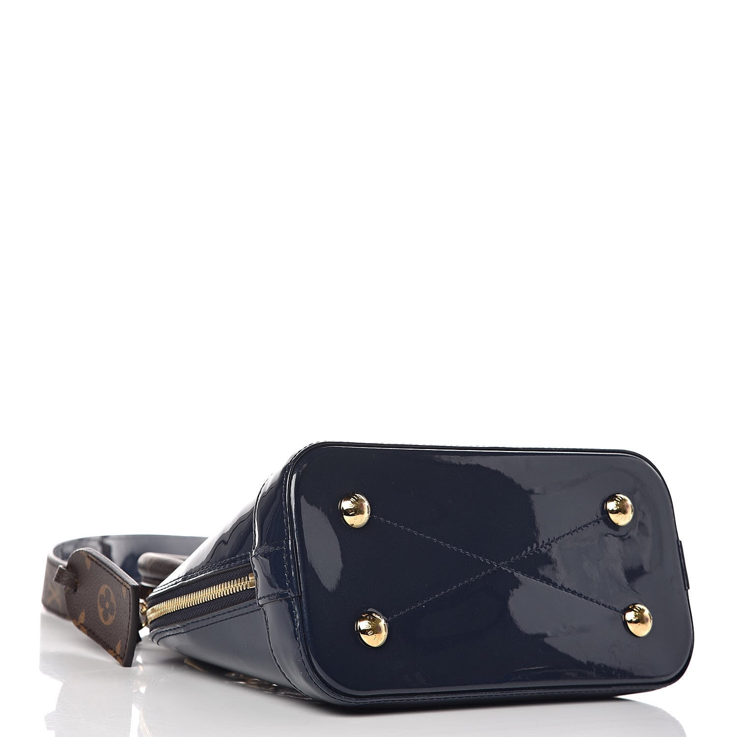 Louis Vuitton Patent Monogram Alma BB Marine 4 of 10