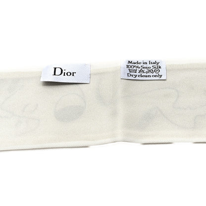 Christian Dior Silk La Roue De La Fortune Amour Mitzah Scarf 3 of 4