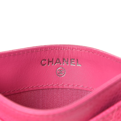 Chanel Caviar Quilted Card Holder Pink 6 of 9