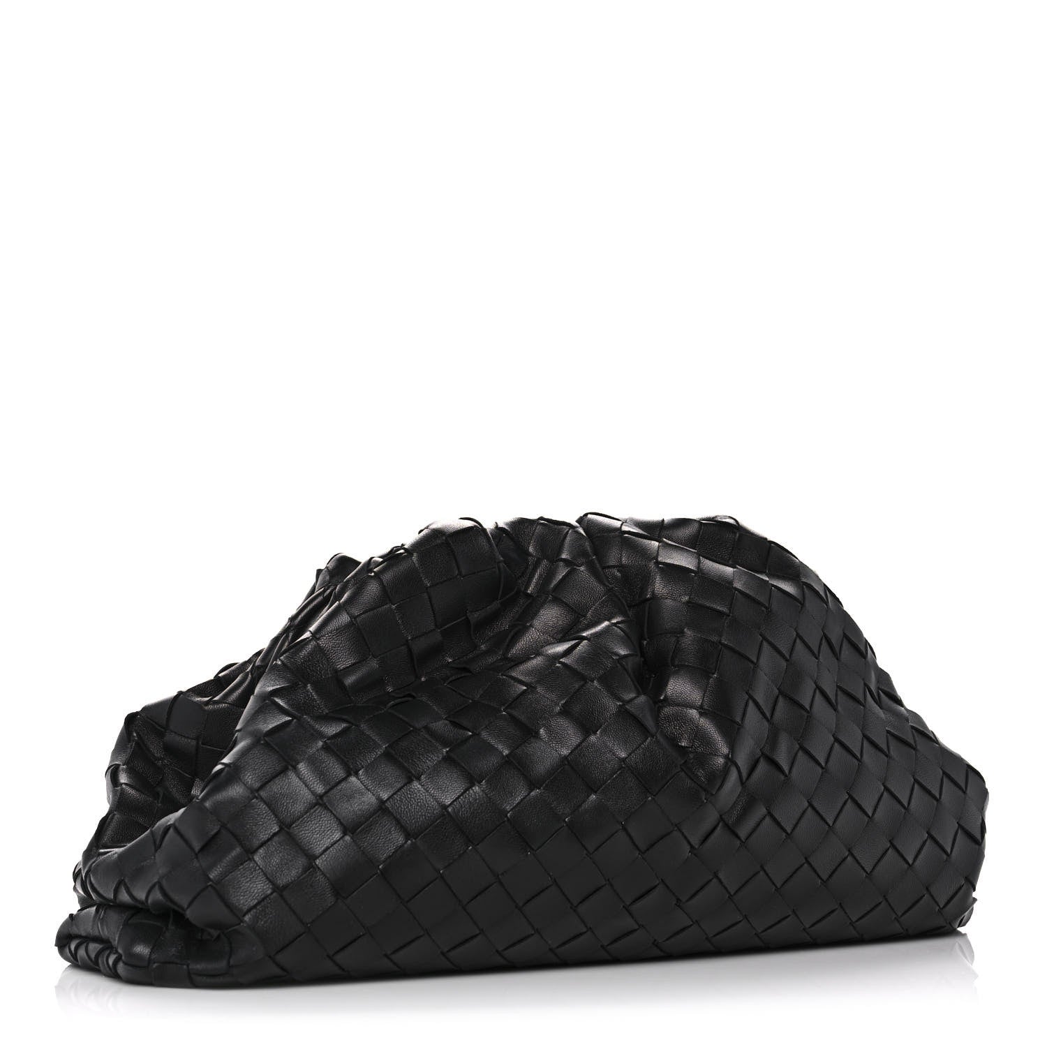 Bottega Veneta Nappa Maxi Intrecciato The Pouch Oversized Clutch Black 3 of 11