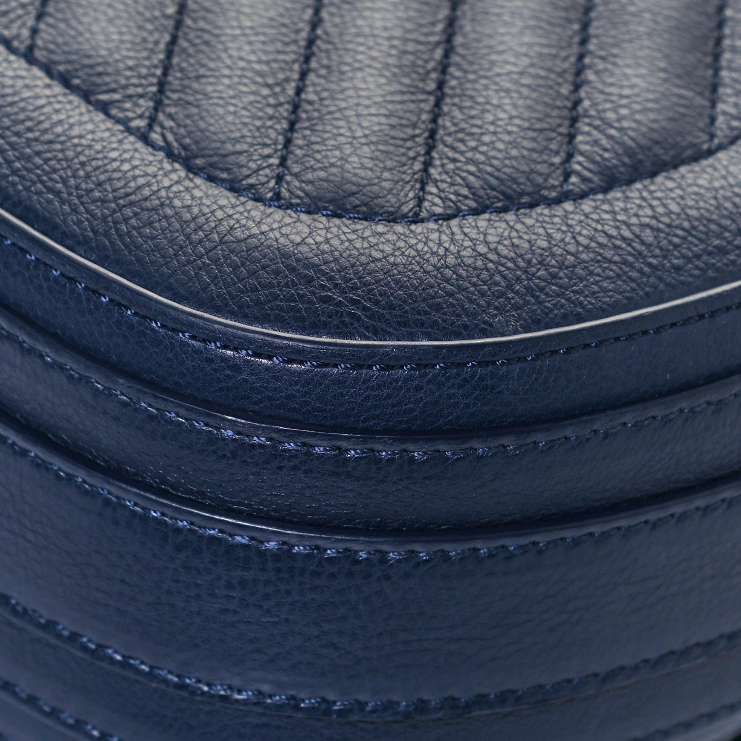 Chanel Calfskin Chevron Quilted Messenger Flap Navy 12 of 20