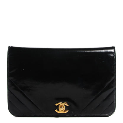 Chanel Patent Small Single Flap Black 1 of 11