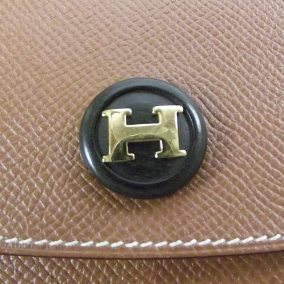 Hermes Epsom Leather Rio Clutch Gold 7 of 10