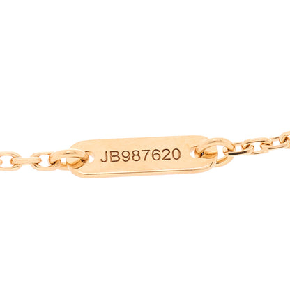 Van Cleef & Arpels 18K Rose Gold Carnelian Sweet Alhambra Bracelet 4 of 5