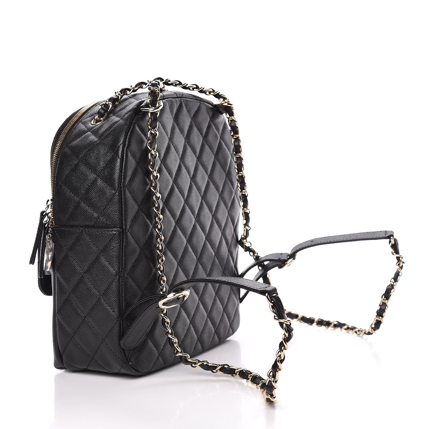 Chanel Caviar Quilted Large CC Day Backpack Black 3 of 10