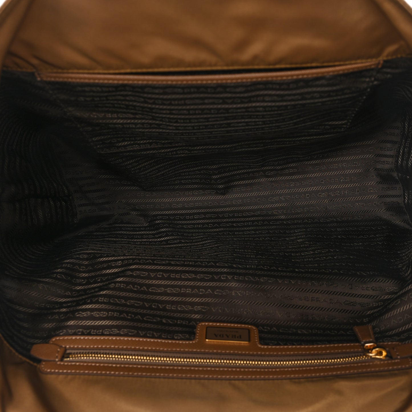 Re-Nylon Saffiano Large Tote Cork Beige