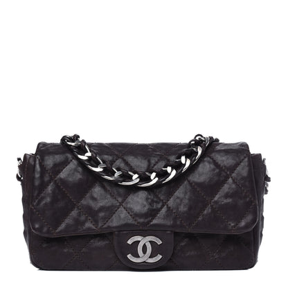 Chanel Calfskin Quilted Modern Chain Flap Brown 1 of 23